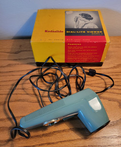 Vintage Kodak Kodaslide Dial-Lite Viewer Model A w/ Box- Works