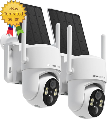 Outdoor Security Camera Wireless, 360° PTZ Remote Wireless Cameras