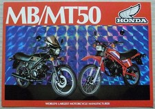 HONDA MB50 & MT50 Motorcycles Sales Brochure c1981