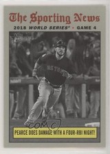 2019 Topps Heritage World Series Highlights Steve Pearce Four RBI Night #308 8fr