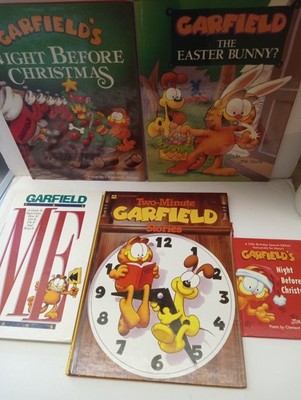 Lot Of 5 VTG Garfield By Jim Davis Hardback Books