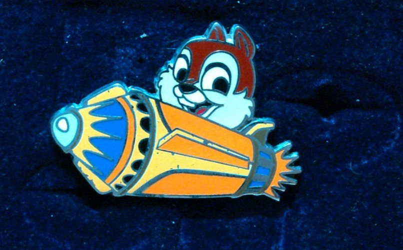 Disney Pin Trader's WDW - Baby Characters in Rides - Chip Astro Orbiter Rocket