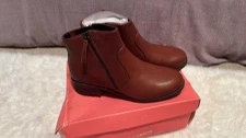 Easy Spirit Women's Rachele Ankle Boots Leather Round Toe Block Heel sz. 6.5 new