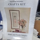 Family & Home Sampler Cross Stitch Kit Better Home and Garden Crafts