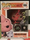 Funko Pop! Super Buu with Ghost #1464 Glow Chase Signed By Kozo Shioya JSA Cert