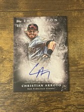 Christian Arroyo On Card AUTO  2018 topps Inception Giants Red Sox /230