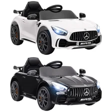 Qaba Mercedes-Benz AMG GTR Licensed 12V Kids Ride on Car w/ Remote