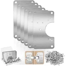 6 Pcs Cabinet Hinge Repair Plate, Hinge Repair Board, Small
