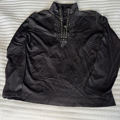 Bogner Women s Embroidered 1/4 Zip With Stones Black Size L