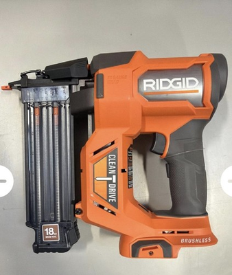 #ad #ad RIDGID 18V Brushless Cordless 18 Gauge 2 1 8” Brad Nailer with CLEAN DRIVE tool $129.00