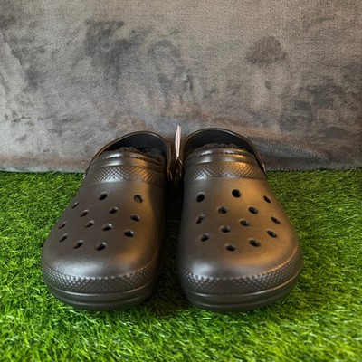 Crocs Classic Lined Clog Black Mens size 10 Comfort Cozy  display picture 2