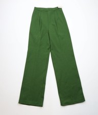 Deadstock Vintage 60s 70s Streetwear Womens 12 Double Knit Wide Leg Pants USA