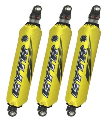 Gelbe Stoßdämpferabdeckungen Yamaha Raptor 350 YFM350R 2004-2013, Set 3,...