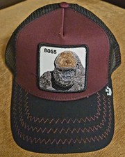 Goorin Brothers The Farm The BOSS Snapback Trucker Hat WINE Color ONE SIZE NWT