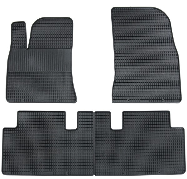GummifußMatten Original Schönek FüR Tesla Model 3 Bj 2019- 4-Teiliges Set-image