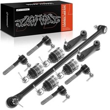 Set of 11, Front Upper Lower Ball Joint, Inner Outer Tie Rod End, Idler Arm,