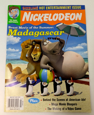 Nickelodeon Magazine MADAGASCAR June / July 2005 -  No Address Label