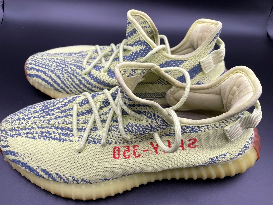 Adidas Yeezy Boost 350 V2 Semi Congelado Amarillo Talla 12 Usado Sin Caja Foto 2 de 4