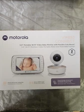 Motorola VM855 5.0 Portable Wi-Fi Video Baby Monitor with Flexible Crib Mount,