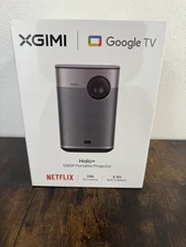 XGIMI Halo+ GTV 1080P Portable Projector, Google TV with Licensed Netflix