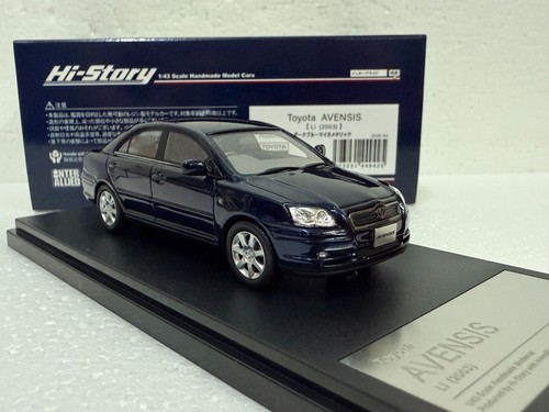 1:43 HI STORY HS504BL TOYOTA AVENSIS Li 2003 BLUE resin scale model car - Picture 10 of 14