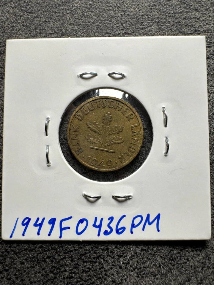 1949 F Germany 5 Pfennig. Magnetic. - Image 3 of 4