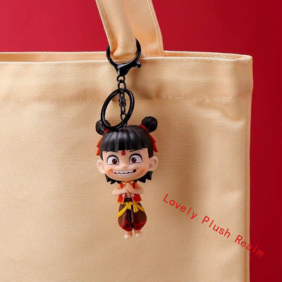 Chinese Mythological Movie Nezha Ao Bing Key Chain Pendant New