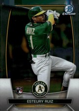 2023 Bowman Chrome #46 ESTEURY RUIZ - OAK - ATHLETICS Rookie RC BUY 3 GET 1 FREE