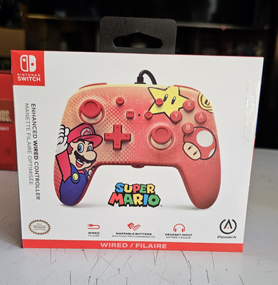 Super Mario Power A Nintendo Switch Enhanced Wired Controller NEW Sealed
