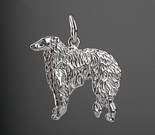 Pendentif Chien Lévrier Barzoï En Plaqué Or - Collier Pour Homme/femme, Neuf Avec étiquettes