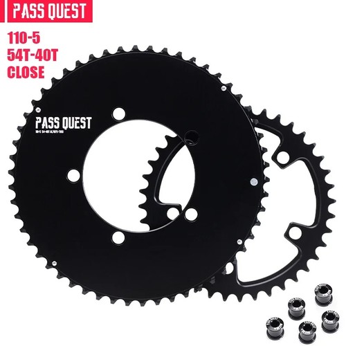 110BCD 5-Bolt Double Chainring AERO Chainring for Road Bike Gravel Bike 9/10/11S - Picture 15 of 28