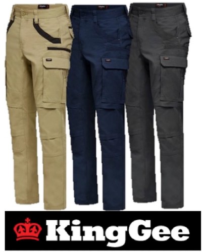 MENS TRADIES STRETCH CARGO WORK PANTS 