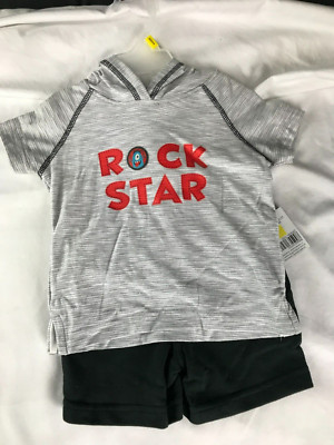 Kidgets Size 12M Two Piece ''Rock Star'' Monster Baby Toddler Clothes