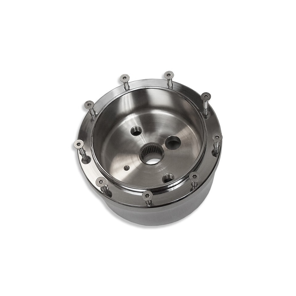 Demotor Performance 28-inch Tilt Manual Steering Column – Universal 9-Bolt Adapter, No Key, Stainless