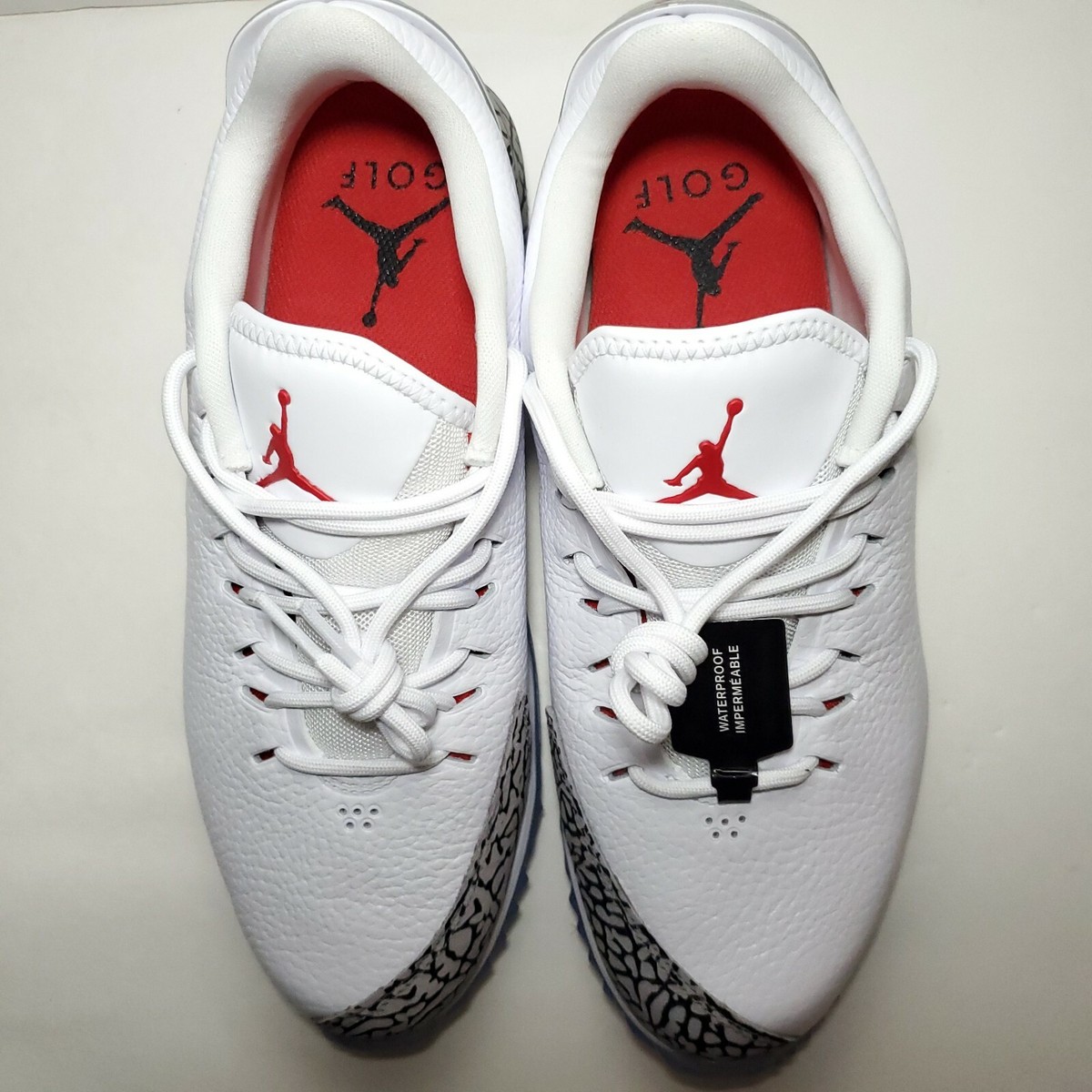 Nike Jordan ADG Golf Shoe White/Grey Red AR7995-100 Men's Nike Jordan ADG Golf Shoe White/Grey Red AR7995-100 Men's