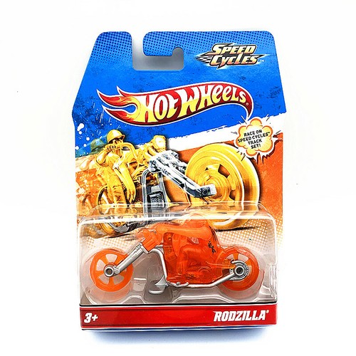 Hot Wheels Road Roller Speed Cycles Motorcycle Bagger with Figure - Picture 13 of 37