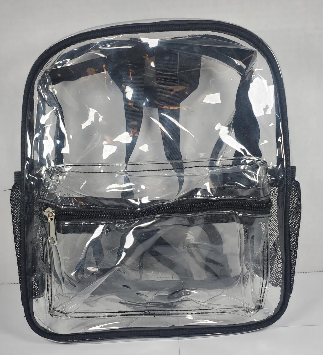Clear Backpack Heavy Duty Medium Capacity PVC Backpack for school