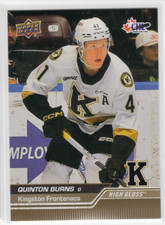 Quinton Burns 23-24 Upper Deck CHL High Gloss /10 #77 Kingston Frontenacs