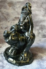 VINTAGE HAND CRAFTED COAL HILLBILLY RIDING A PIG