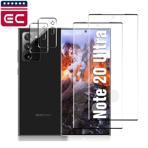 For Samsung Galaxy Note 20 Ultra 5G Tempered Glass Screen Protector+Camera Cover