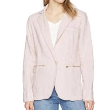 Michael Stars Pink Linen Jacket Size XS