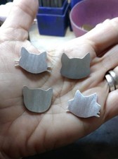cat face stamping blanks in aluminum