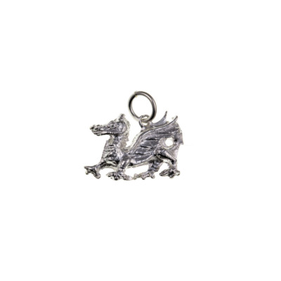 NEU 925 Silber Drache Charm & Box 3D massiv Sterlingsilber 16mm 1,6g 12x16x4mm