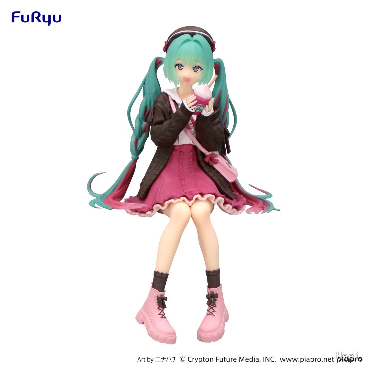 FuRyu Hatsune Miku Noodle Stopper Figure Autumn Date Pink ver