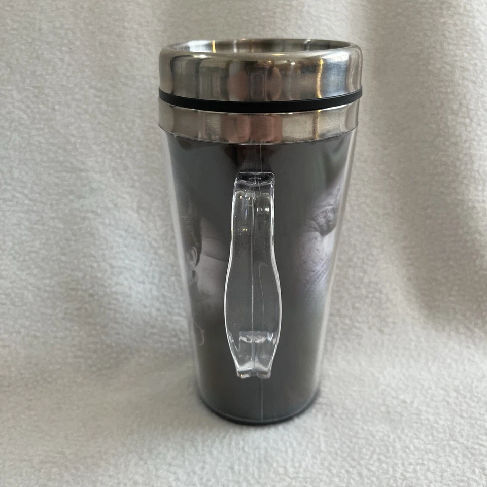 Spoontiques Insulated Travel Mug Elvis Presley Coffee Cup 7” Tall - New - Image 3 of 4