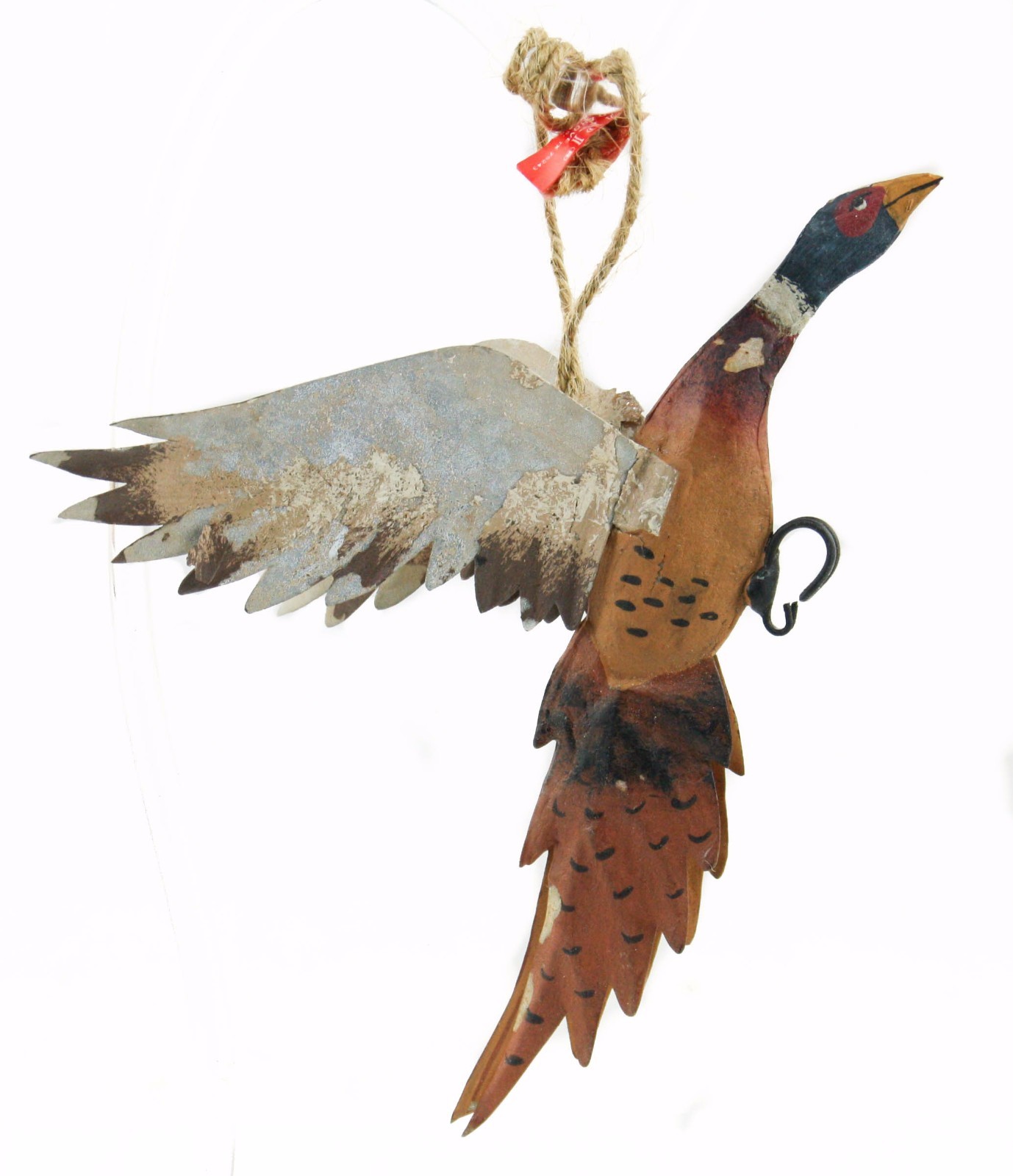 Metal Flying Bird Christmas Ornament for Holiday Tree Decor