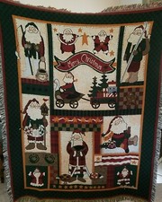 Throw Blanket Merry Christmas Santa Clause