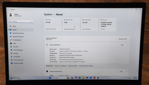 Lenovo ThinkPad P1 Gen 2 15 nero i7-9850H 2,60 GHz 32 GB 500 GB SSD Quadro T1000 - Foto 6 di 13