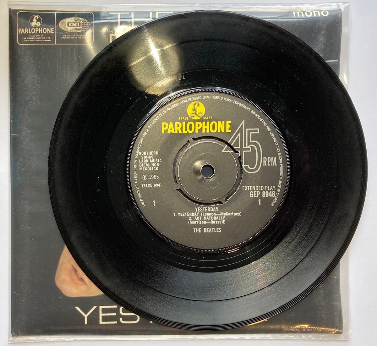 The Beatles, Yesterday, vinyl EP (UK, Parlophone, 1978?), M- | eBay