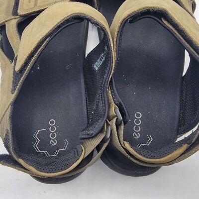 ECCO X-Trinsic Mens Size 10 Olive Green Leather Sport Flat Sandal Camo Soles ECCO X-Trinsic Mens Size 10 Olive Green Leather Sport Flat  main image 3